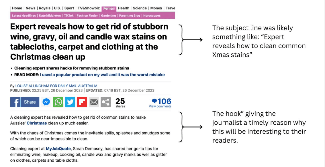 Expert commentary hook example