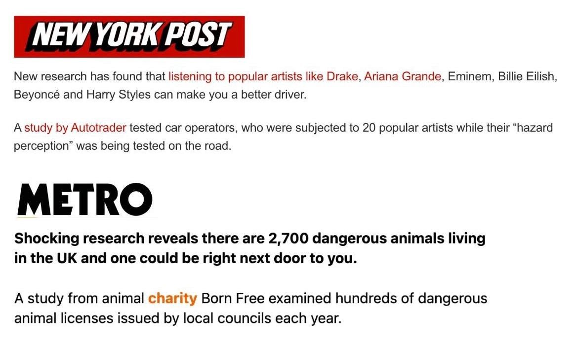 Short lede examples from published news stories